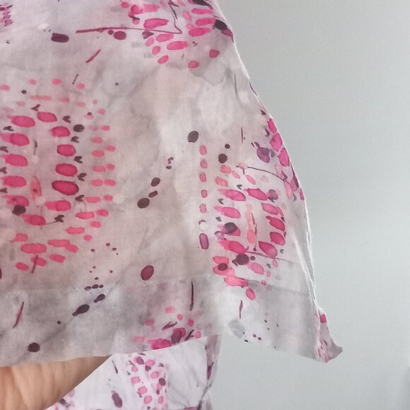 THEORY silk+cotton thin print blouse - Picture 6 of 10